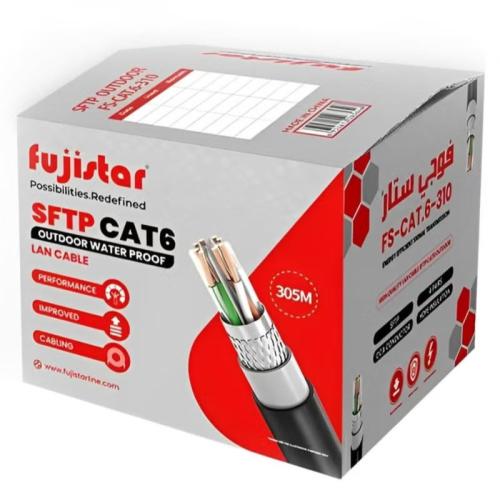 كابل شبكة Fujistar FS CAT6 310 كابل إيثرنت خارجي م...