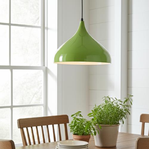 علاقي نجف اخضر انيق قاعده E27 قطر 30cm