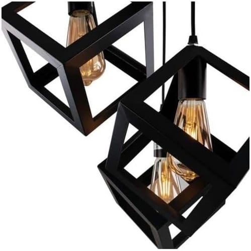 نجف سقف مودرن معلق ثلاثي اضاءة مصباح ثريا معدن اسو...