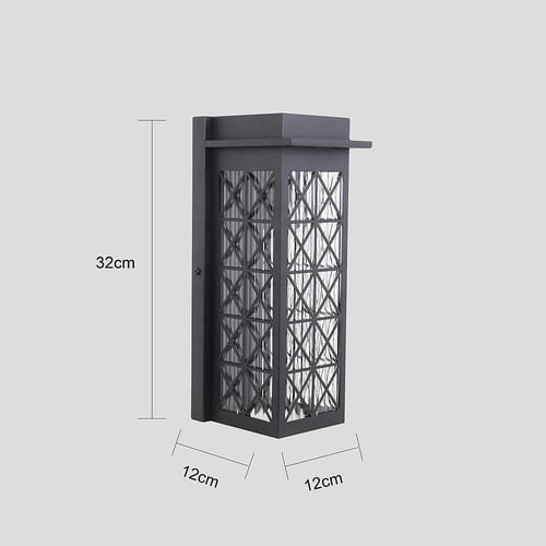 ابليك جداري خارجي مودرن اسود E27