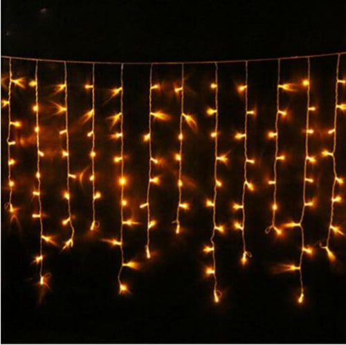 انارة زينة ستارة مقاس 2*4 متر لون انارة شمسي 800 ل...