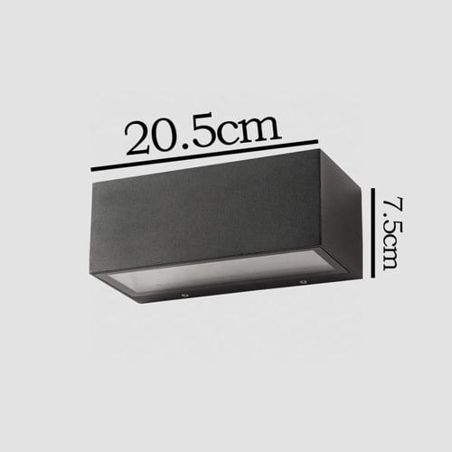 اضاءة جدارية اضاءة صفراء 20W مقاس 20.5cm x 7.5cm