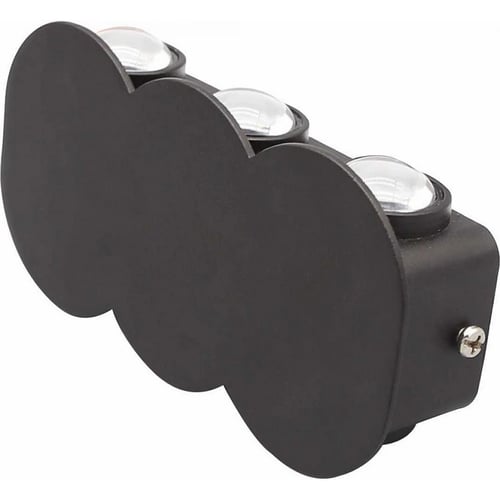 لمبات جداري مع كشاف بوابة ثلاثي من الجهتين 6W مقاس...