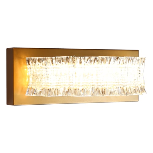 ابليك حائط جداري مودرن ذهبي لون الانارة اصفر 9 واط...