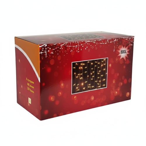 انارة زينة ستارة مقاس 2*4 متر لون انارة شمسي 800 ل...