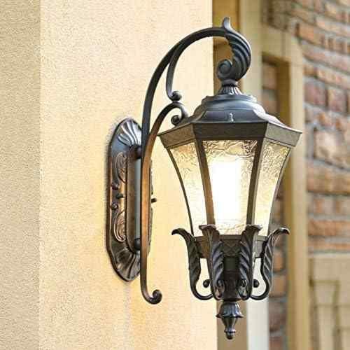 فانوس حائط خارجي أوروبي LED مقاوم للماء للفناء وال...