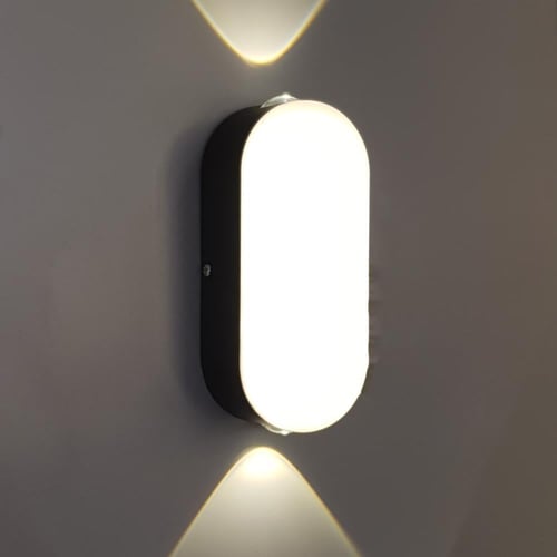 اضاءة جدارية خارجية بضوء اصفر 6w مقاس 14cm x 4cm