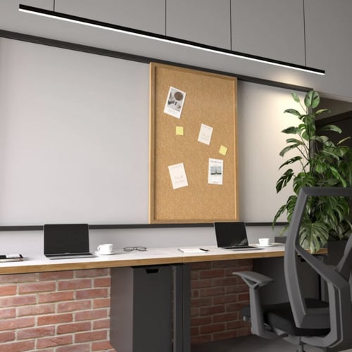 مجرى شريط ليد عرض 3.5 سم عمق 3.5 سم أسود طول 120 س...