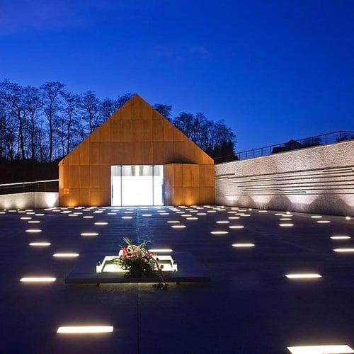 كشاف ارضي دفن مسطرة لون انارة اصفر 6w