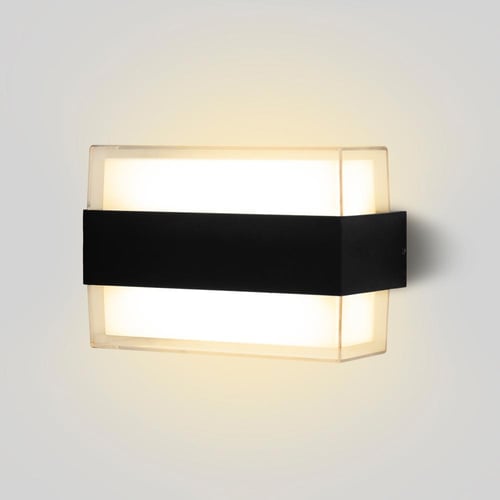 كشاف جداري بإنارة صفراء 12w مقاس 16cm x 11cm