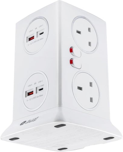 وصلة طاقة برج الفنار جرانادا 6 مقابس من الفنار و4...