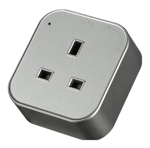 فيش مجرى توصيلة مسطرة 13A رمادي