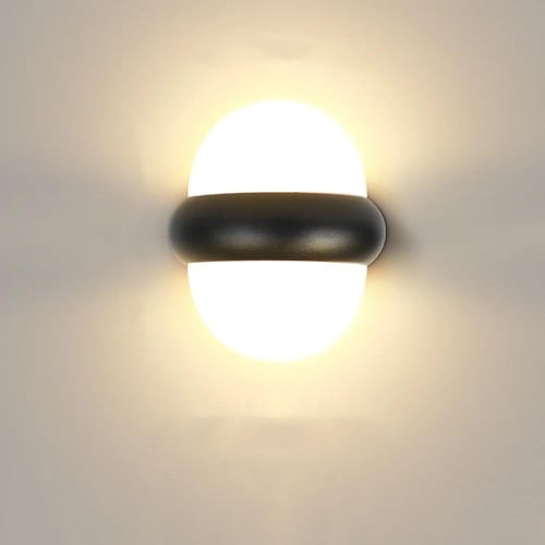 ابليك حائط كروي اسود 10w مقاس 14cm x 8.50cm