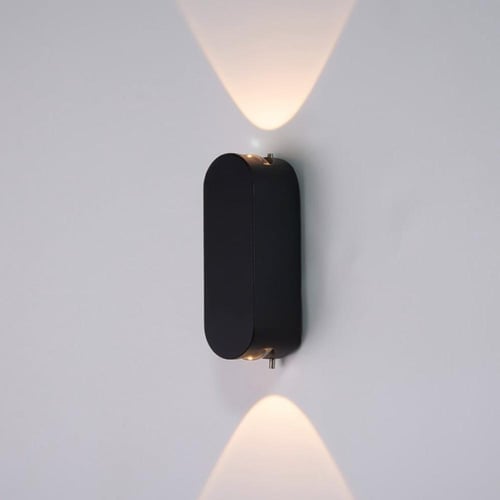 اضاءة جدارية ليد عدستين لون الأضاءة اصفر 3w مقاس 1...