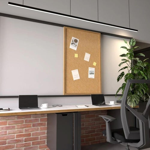 مجرى شريط ليد عرض 2.3 سم عمق 2.67 سم أسود طول 3 مت...