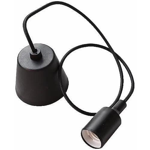 كبس علاقي طول 1 متر بلاستيك هولدر اسود(سلك قماش) 4...