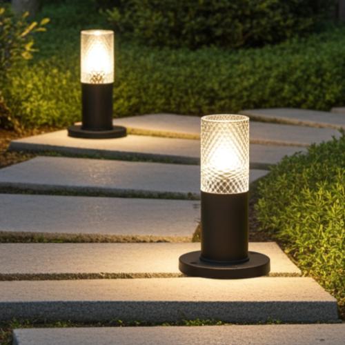 إنارة ارضية للحديقة مع حواف دائرية 23 سم E27