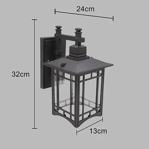 فانوس جداري مربع مقاوم للظروف الخارجية