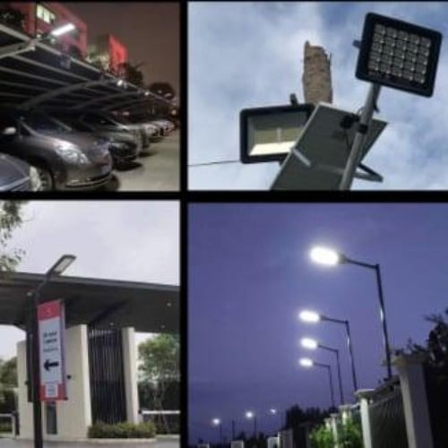 كشاف طاقة شمسية 300 واط مع لوح ريموت IP65 شركة MOD...