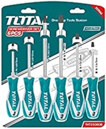 طقم مفكات براغي 6 قطع متعدد المقاسات