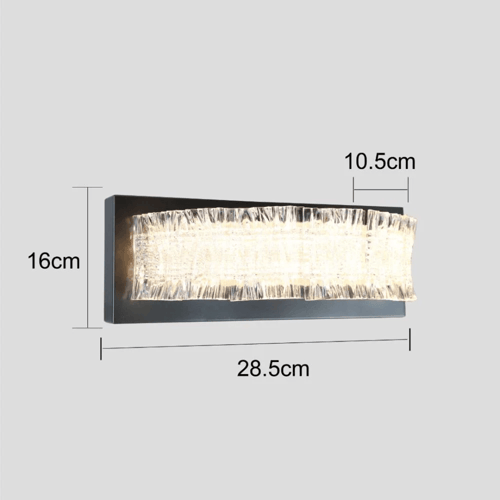 ابليك حائط جداري مودرن اسود لون الانارة اصفر 9 واط...