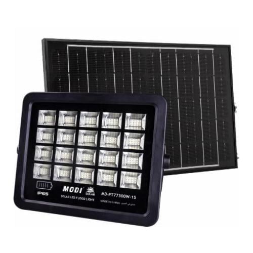 كشاف طاقة شمسية 300 واط مع لوح ريموت IP65 شركة MOD...