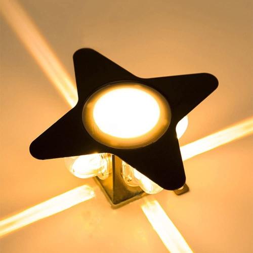 اضاءة جدارية على شكل نجمة لون اضاءة اصفر وملون 5w...