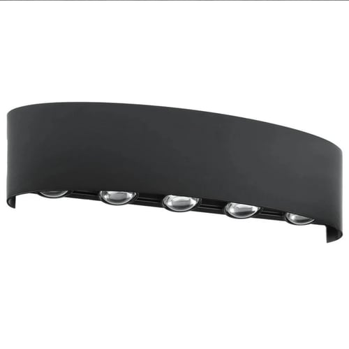 كشاف بوابة اسود اضاءة صفراء عدسات خماسية عالجهتين