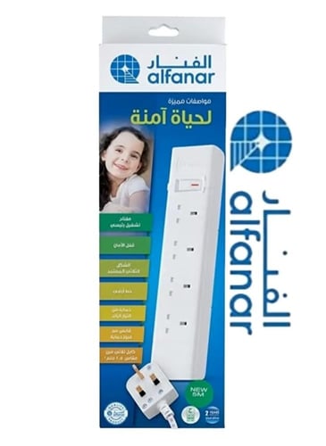 توصيلة الفنار 4 مقبس ×3 متر مع توصيلة 3 مقبس × 3 م...