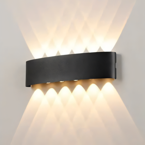 كشاف بوابة اسود اضاءة صفراء سداسية 10W مقاس 32cm x...