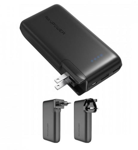 راس شاحن منزلي + بطارية راف بور قوة 10000 ملي امبي...