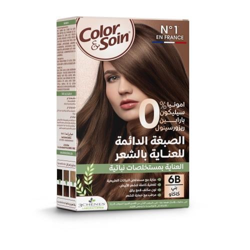 6B كلر& سوا صبغة شعر بني كاكاو 135 مل