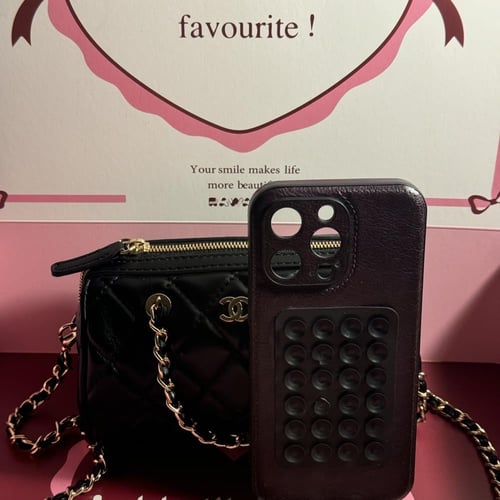 شانيل دائري اسود ميني