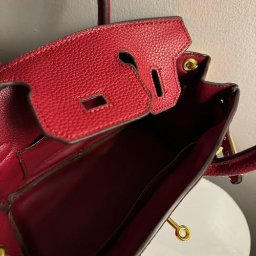 هيرمز عنابي احمر مقاس 20 سم