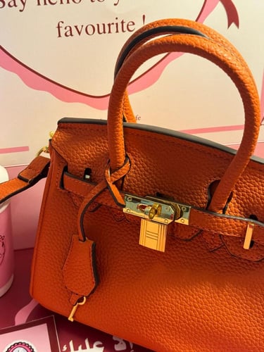 هيرمز برتقالي مقاس 28 سم