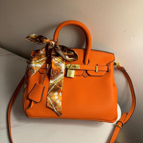 هيرمز برتقالي مقاس 28 سم