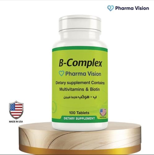 B-COMPLEX MULTIVITAMINS BIOTIN 100TAB-ب مركب مع في...