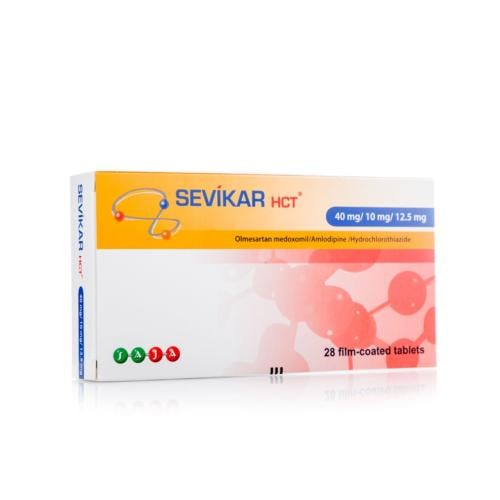 سيفيكار اتش سي تي 40/10/12.5 مج حبوب 28 ق - Sevika...