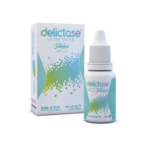 DELICTASE LACTASE ENZYME 15ML-ديليكتاز انزيم اللاك...