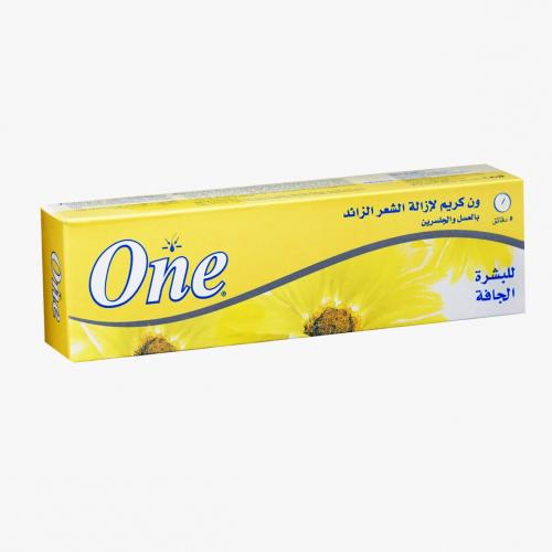 وان مزيل شعر كريم بالعسل والجلسرين للبشرة والجافة...