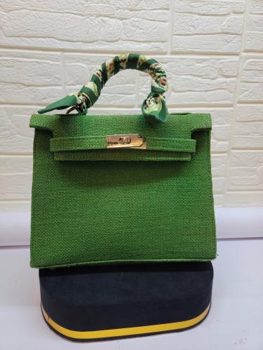 حقيبه ميني كيلي شبيه هيرمس باللون الاخضر