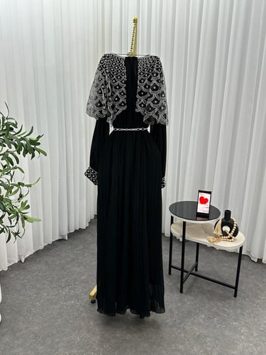 فستان سهره فخم تطريز يدوي أصلي