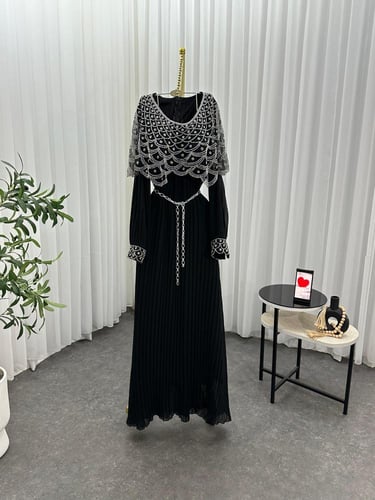 فستان سهره فخم تطريز يدوي أصلي