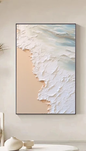 لوحات فنية تجريدي مطبوعة على قماش الكانفس موديل (...