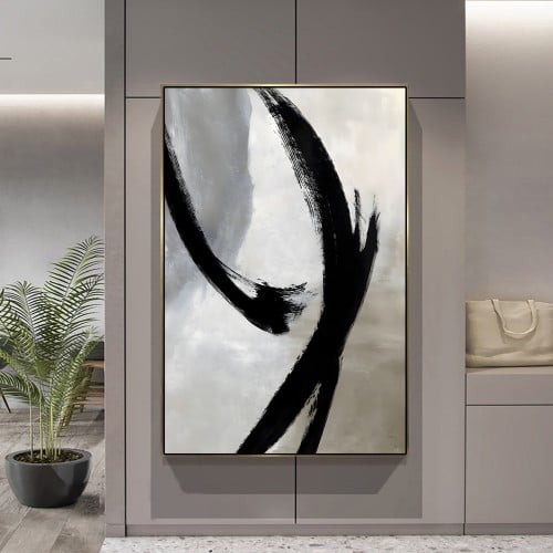 لوحات فنية تجريدية مطبوعة على قماش الكانفس موديل (...