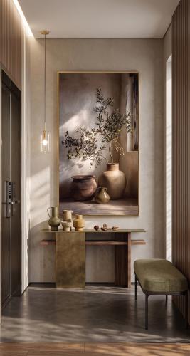 A luxurious artistic painting that pulses with cal...