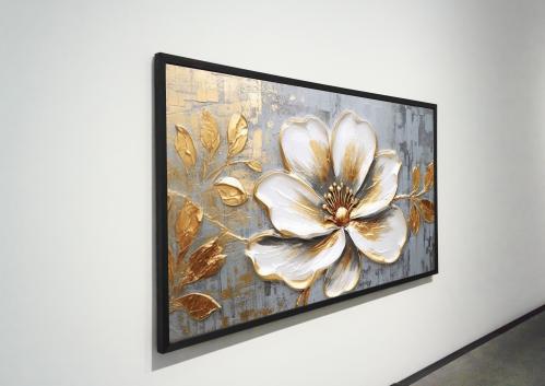 لوحات فنية مطبوعة ورد على قماش الكانفس موديل ( 257...