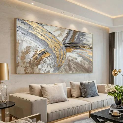 لوحة ديكور جدراية أطياف البريق كانفاس تجريدية