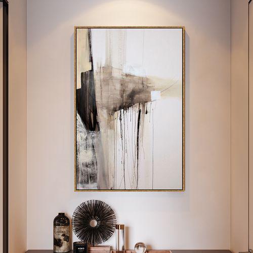 لوحة ديكور للحائط هطول ترابي كانفاس تجريدية