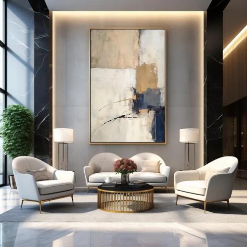 لوحة ديكور جدراية أطياف النخبة كانفاس تجريدية